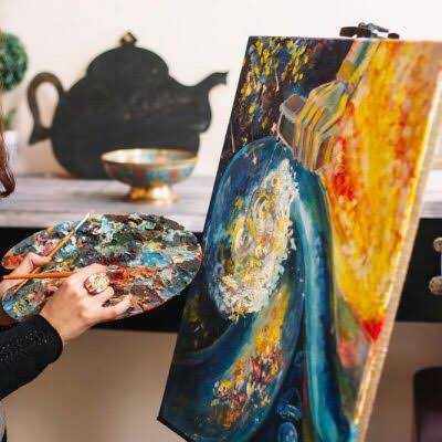 Usta ressam ve çırağı